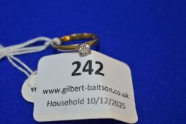 18ct Gold Single Stone Ring ~2.2g