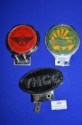 Vintage Car Badges Including Young Farmers, etc.