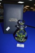Caithness Glass Ink Bottle Designed by Peter Holmes with Packaging