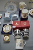 Royalty Commemorative Mugs, Plates, etc.