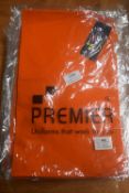 *12x Premier Kid’s Orange Apron Size: 3-6 years
