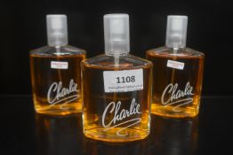 3x Charlie 100ml EDT