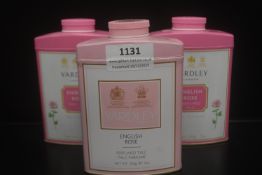 3x Yardley English Rose Perfumed Talc 200g