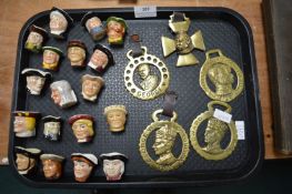 Miniature Toby Jugs, and Royalty Horse Brasses