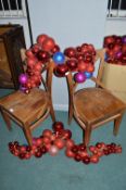 *2x Christmas Bauble Garlands