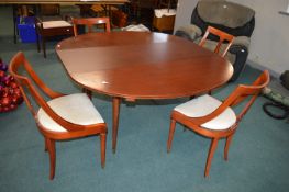 Extending Dining Table and Four Chairs