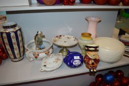 Vintage Pottery and Glassware Bowls, Vases, etc.