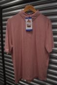 *Jachs Salmon Cotton Blend Polo Size: L