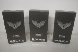 3x Police Original 100ml EDT