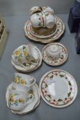 Various Cups & Saucer Sets, Plates, etc.