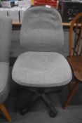 Grey Upholstered Office Chair