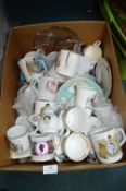Quantity of Royalty Commemorative Mugs, etc.