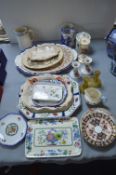 Quantity of Vintage Pottery Serving Dishes, Jugs, etc.