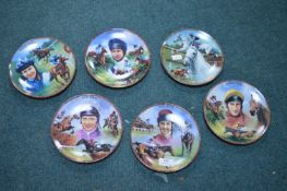Royal Worcester Danbury Mint Great Jockey Wall Plates
