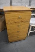 Four Drawer Dresser on Castors