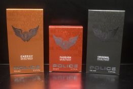 3x Assorted Police Men’s Fragrances