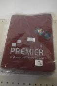 *5x Premier Junior Burgundy Aprons Size: 7-10 years
