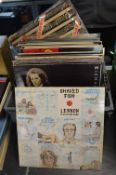 Rock and Oldies 12” LP Records Including John Lenon, etc.