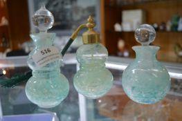 3x Caithness Perfume Bottles