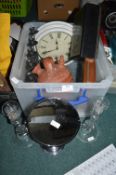 Mixed Lot Including Candlesticks, Mirror, Clock, etc.