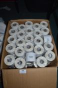 ~100x Rolls of White 54x101mm Adhesive Labels