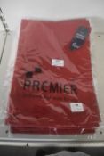 *8x Premier Junior Red Aprons Size: 7-10 years