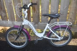 Kate White & Purple Child’s 11” Bicycle