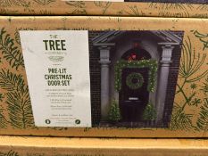 *4pc Pre-Lit Christmas Door Set (new in box)