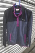 *Columbia Navy & Purple Fleece Size: S