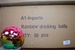 *Box of 50 Rainbow Drinking Balls
