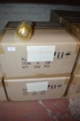*2x Boxes of 160 10cm Gold Glitter Baubles