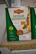 3x 1L of Liberon Extreme Wood Stain Medium Oak (No postage available on this lot, collection only)