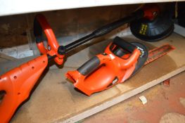 Black & Decker Grass Trimmer, and Black & Decker Hedge Trimmer (no batteries)
