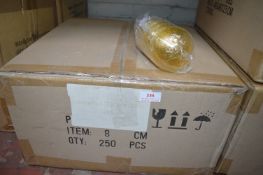 *Box of 160 10cm Gold Glitter Baubles