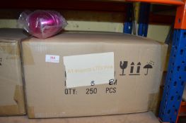 *Box of 250 8cm Pink Plastic Baubles