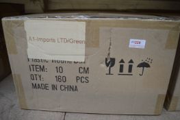 *2x Boxes of 160 10cm Green Plastic Baubles