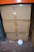 *3x Boxes of 48 White Plastic Drinking Balls