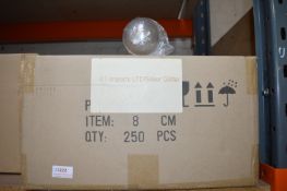 *2x Boxes of 250 8cm Silver Glitter Baubles