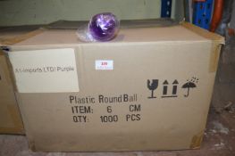 *Part Box of 1000 6cm Purple Plastic Baubles