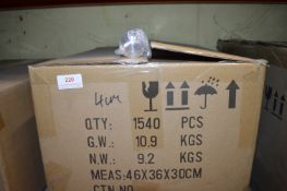 *Box of 1540 4cm Clear Plastic Baubles