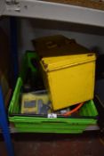 Box of Jump Leads, Staple Gun, Hammers, etc.