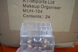 *2x Boxes of 24 MUH-104 Makeup Organisers