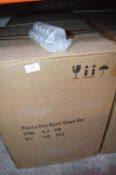 *2x Boxes of 750 6.5cm Plastic Flat Heart Shaped Boxes