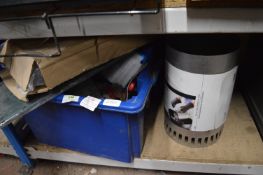 Box of Assorted Tools, Hooks, etc.