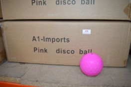 *Box of 48 Pink Plastic Drinking Balls