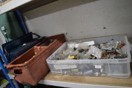 Mixed Lot of Screws, Fittings, Toolbox, etc.