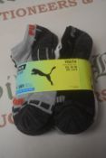 Puma Youth’s 10pr Low Cut Dry Cell Socks Size: 2.5-5