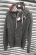 Zara Man Knitted Hoodie Size: M