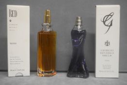 2x Giorgio 90ml Unused Testers - Red and G