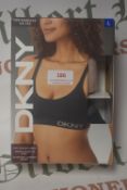 *DKNY Seamless Rib Bras 2pk Size: L ~36D to ~38D